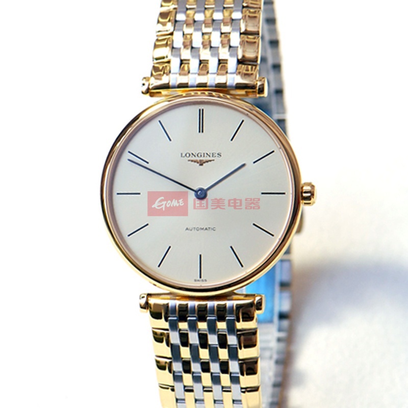 浪琴 LONGINES 嘉岚系列机械男表 L4.708.2.32.7 超薄图片,外观图,细节图 -国美在线